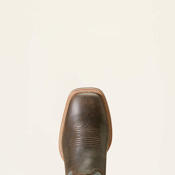 Latigo Chocolate Brown and Sport Blue Western Boots - Ariat