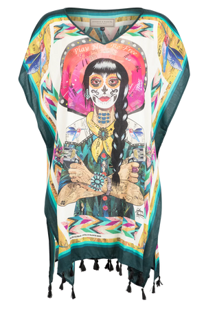 Women's Senioritas Poncho - Double D Ranch