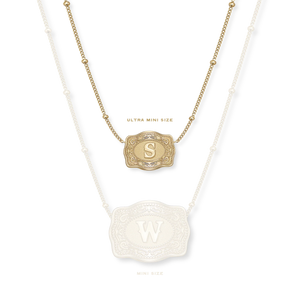 Ultra Mini Buckle Necklace - SpurWest