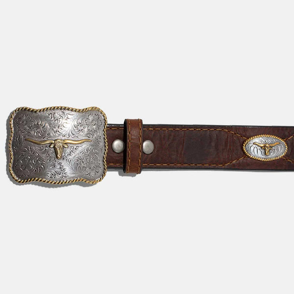 Texas Longhorn Belt - Vintage Bison
