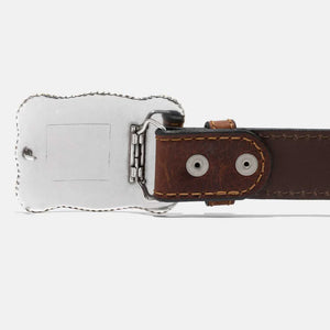Texas Longhorn Saddle Belt - Vintage Bison
