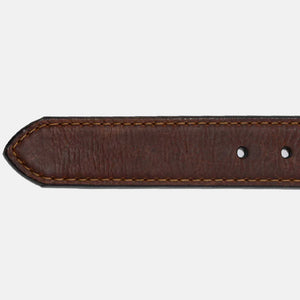 Texas Longhorn Saddle Belt - Vintage Bison