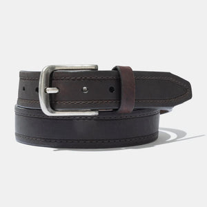 Gettysburg Dark Chocolate Belt - Vintage Bison