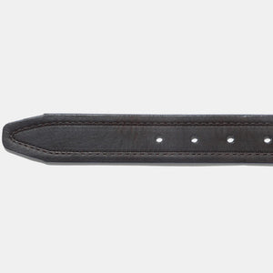 Gettysburg Dark Chocolate Belt - Vintage Bison
