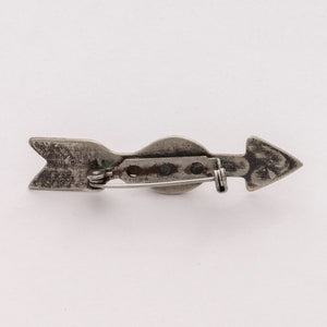 Arrow Pin with Turquoise - J Alexander Rustic Silver