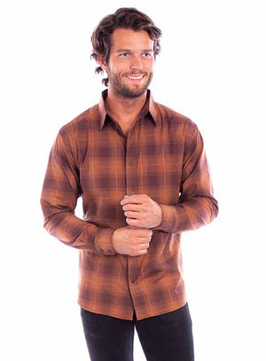 Men's Worn Out's Plaid Shirt- Scully