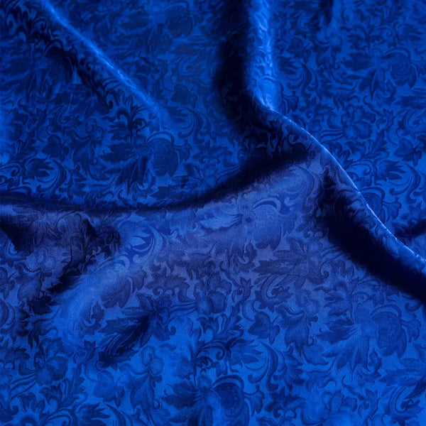 Jacquard Royal Wild Rag Close Up