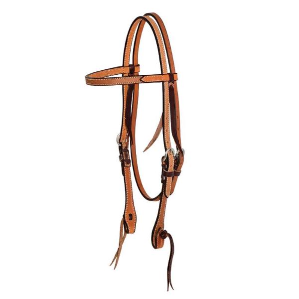 5/8” Rough Out Leather Browband Headstall - Partrade