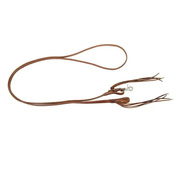 Pineapple Knot Leather Roping Reins