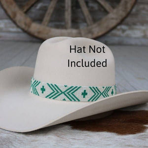 Western Beaded Hat Band/Oasis - Willow Lane Hat Co.