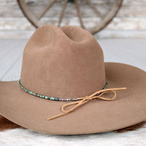 African Turquoise Stone Hat Band - Willow Lane Hat Co.