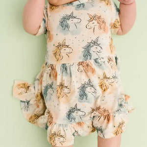 Stardust Unicorn Short Sleeve Dress - Little One Shop