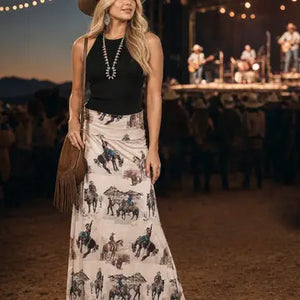 Anina Western Cowboy Skirt - Avery