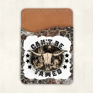 Can't Be Tamed Western Card Holder - Bungalow Blue Trading Co.