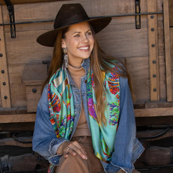 On The Road Again (Armadillo) - Fringe Scarves