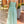 Mint Printed Front Slit Smocked Dress - Lucky & Blessed