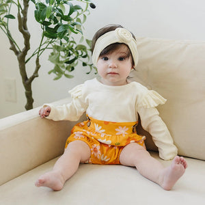 Organic Cotton Bubble Romper Fall Floral