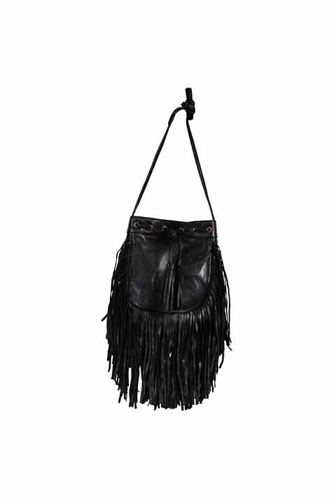 Fringe Leather Handbag - Scully