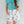 Western Printed Button Down Elastic Shorts - Lucky & Blessed