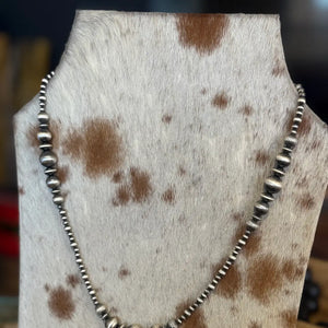 Graduated Mixed Sterling Pearls  - Z Bars