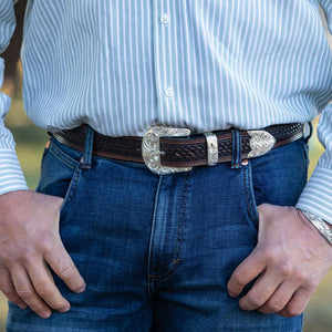 The Engraved Tombstone Buckle Set