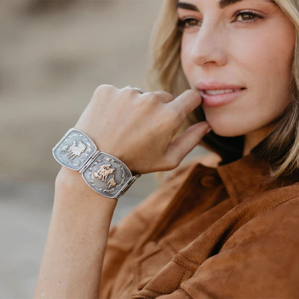 The Rodeo Square Concho Bracelet