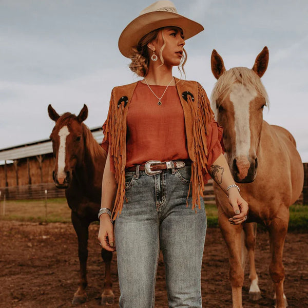 The Sunflower Belt Buckle Set - Vogt Silversmiths