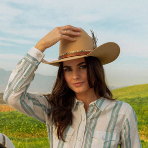 Western Beaded Hat Band/Pecos - Willow Lane Hat Co.