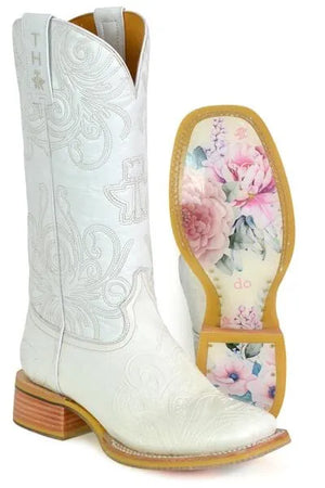 Women's White Wedding Boot - Tin Haul