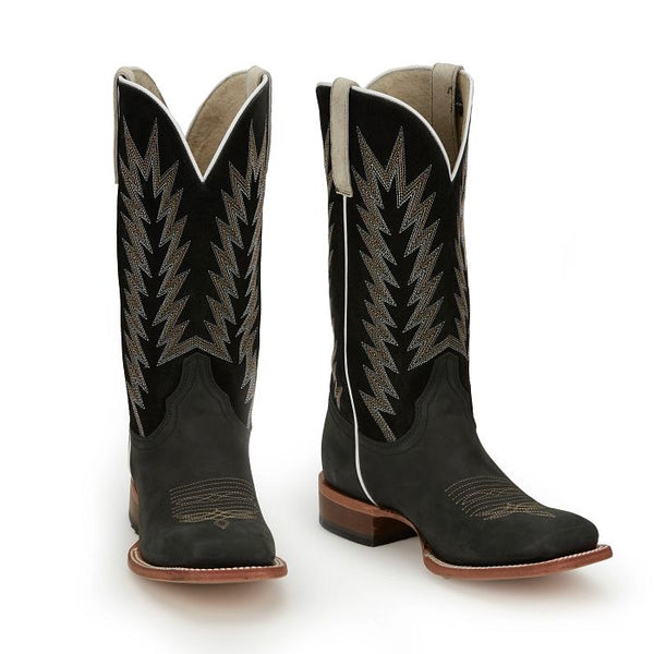 Hombre Matte Black Boots- Justin Boots