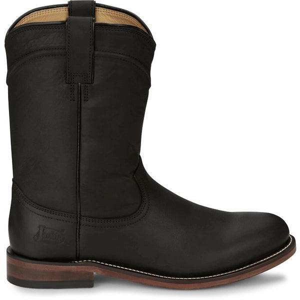 Black Braswell Water Buffalo Boots - Justin Boots