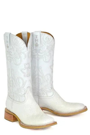 Women's White Wedding Boot - Tin Haul