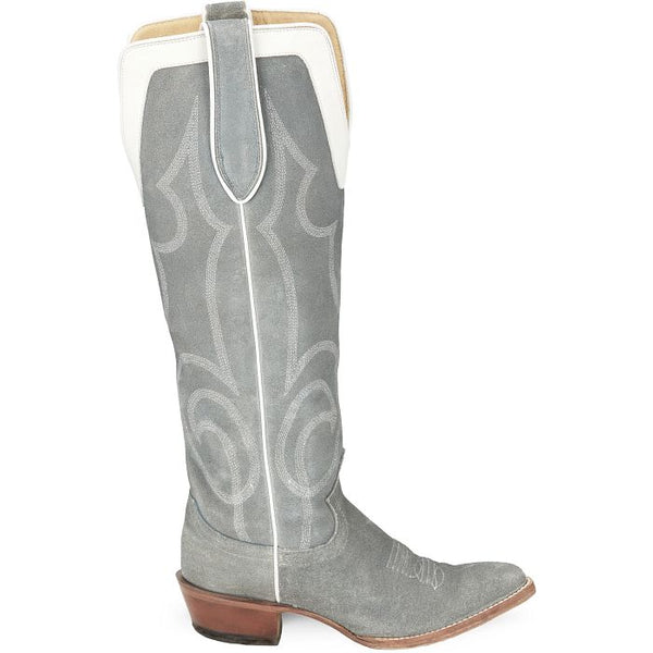 Verlie Cool Grey Suede Boots - Justin Boots