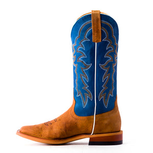 Men's Blue Jeans Top Boots - Horse Power
