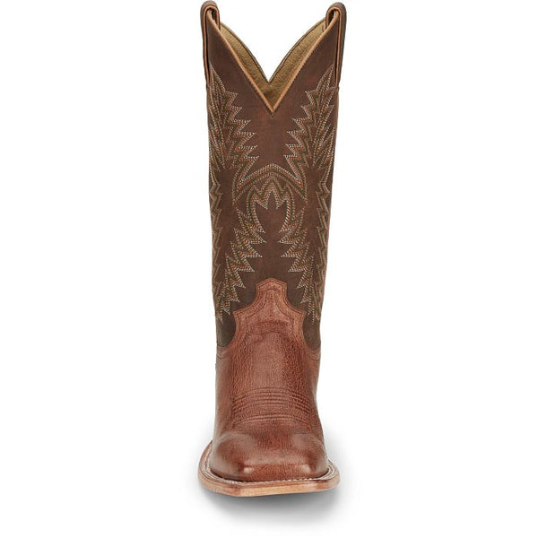 Breck Cognac Ostrich Brown - Justin Boots