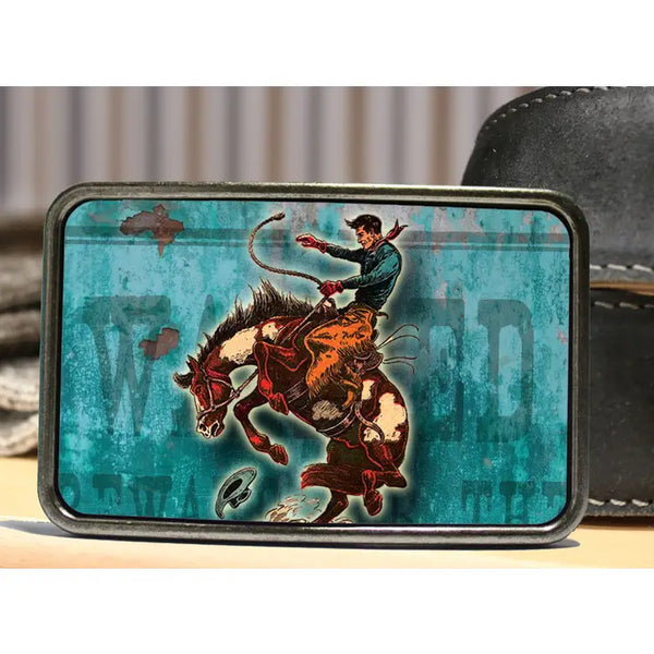 Wild West Cowboy Belt Buckle - Bungalow Blue Trading Co