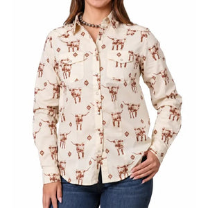 The Longhorn Pearl Shirt- Cotton & Rye
