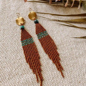 River Earrings Set - Stone and Sky