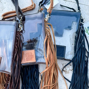 Shayne Small Clear Tooled Crossbody  - Boho Ranch Shop