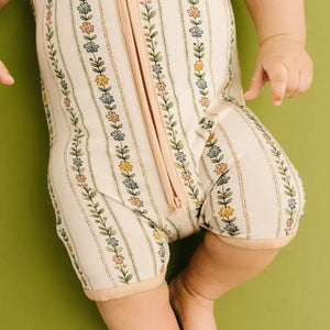 Dainty Daisy Bamboo Short Romper - Little One Shop