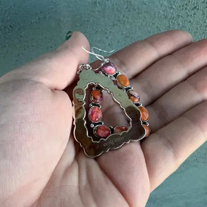 Pink Dream Sterling Silver Dangle Earrings - Nizhoni Traders LLC