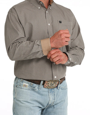 Men's Khaki Long Sleeve Shirt - Cinch