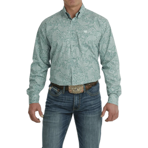 Men's L/S Plain Weave Print - Cinch