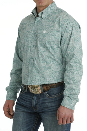 Men's L/S Plain Weave Print - Cinch