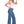 Women's Belted Relaxed Wide Leg Jeans - Rock & Roll Demin