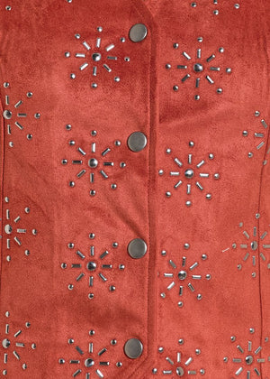 Women's Studded Snap Vest - Rock & Roll Denim