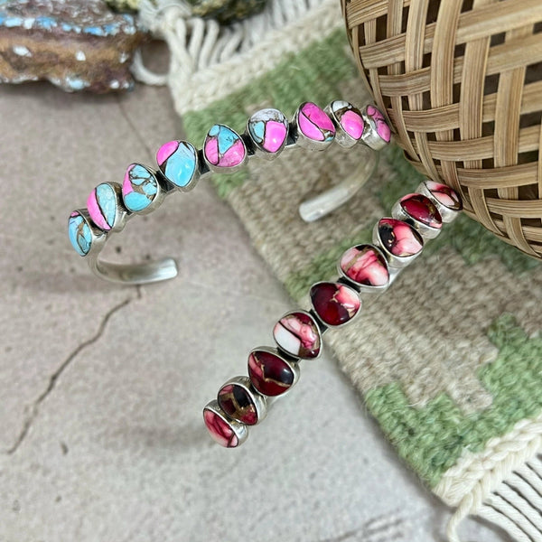 Cotton Candy Turquoise Bracelet- Nizhoni Traders LLC