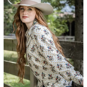 The Buckaroo Betty Pearl Snap - Cotton & Rye