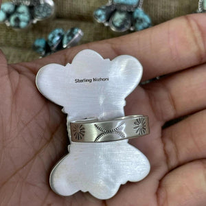 Lander Turquoise Ring - Nizhoni Traders LLC