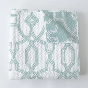 Cane Lattice Seaglass Blanket - Ida Mae Home